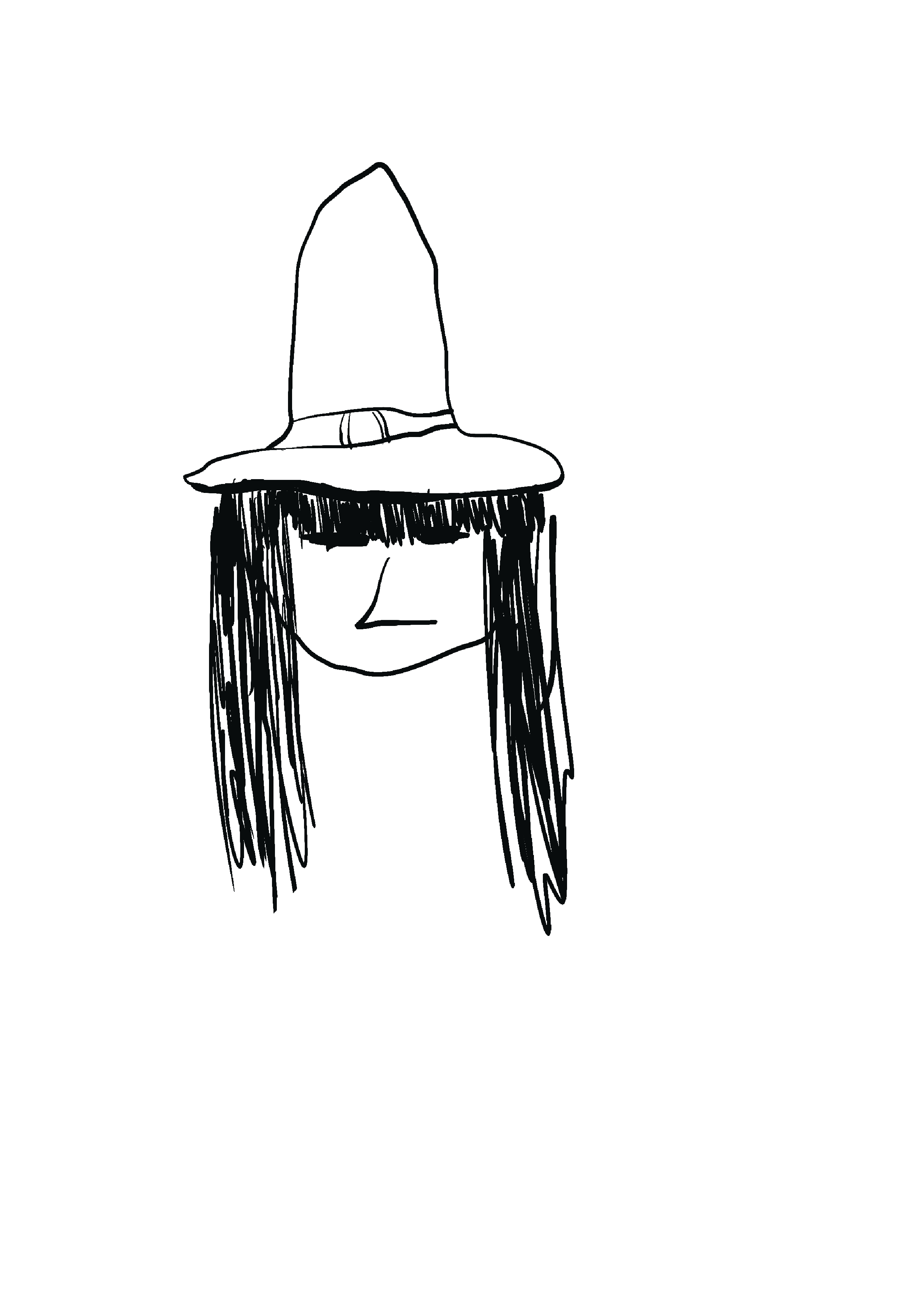Dibujo de una bruja