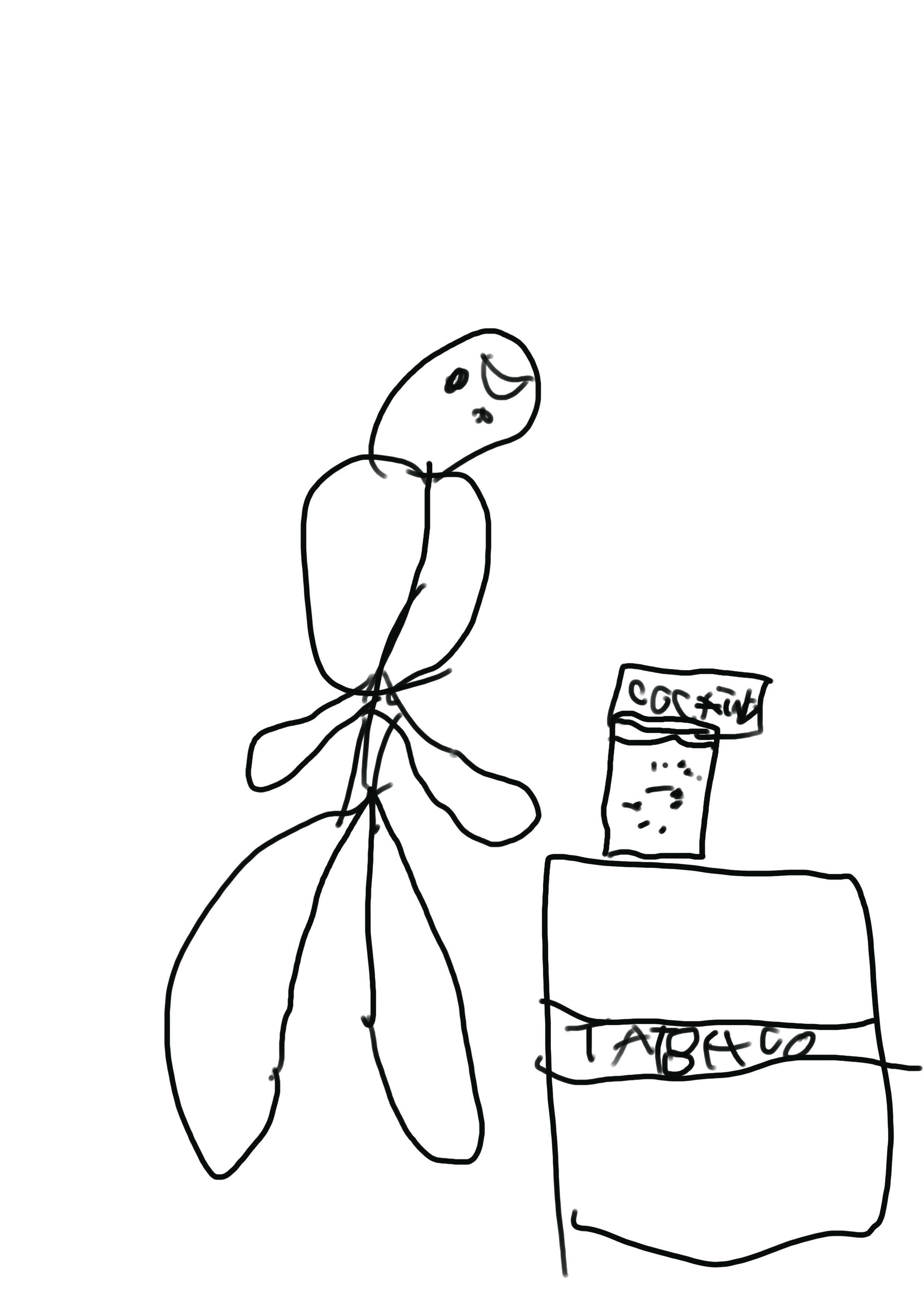 Dibujo de una lata de Coca-Cola