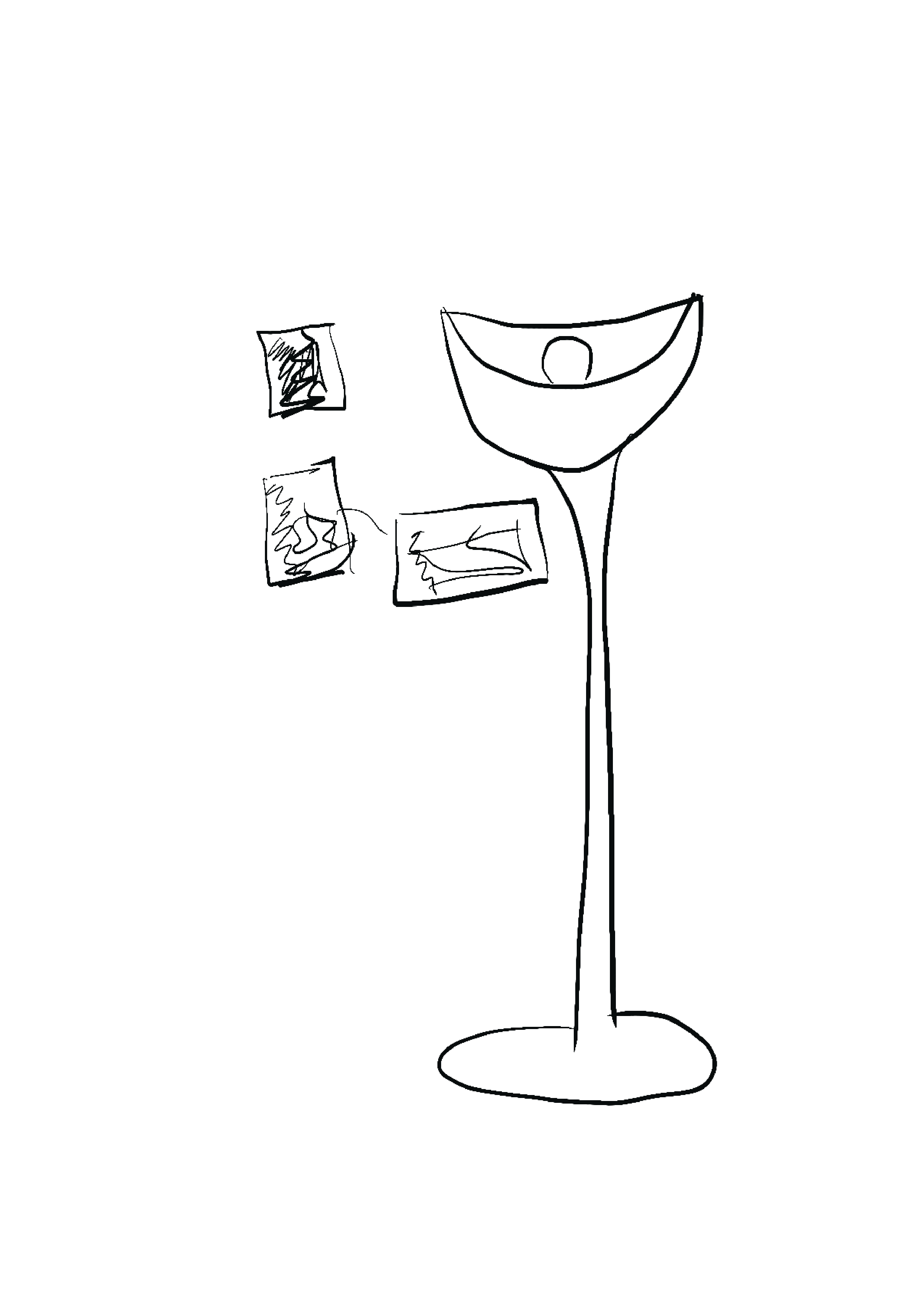 Dibujo de una lámpara